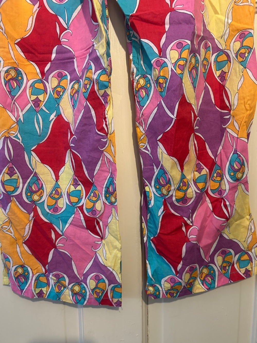 Target Multicolor Floral-Pattern Wide Leg Pajama Pants - Picture 9 of 10